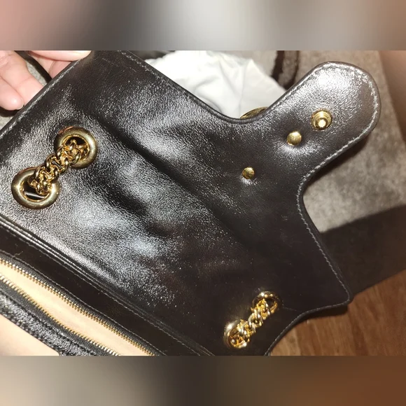 Authentic Gucci GG Marmont Matelasse Small Bag 443497 - Picture 8 of 14